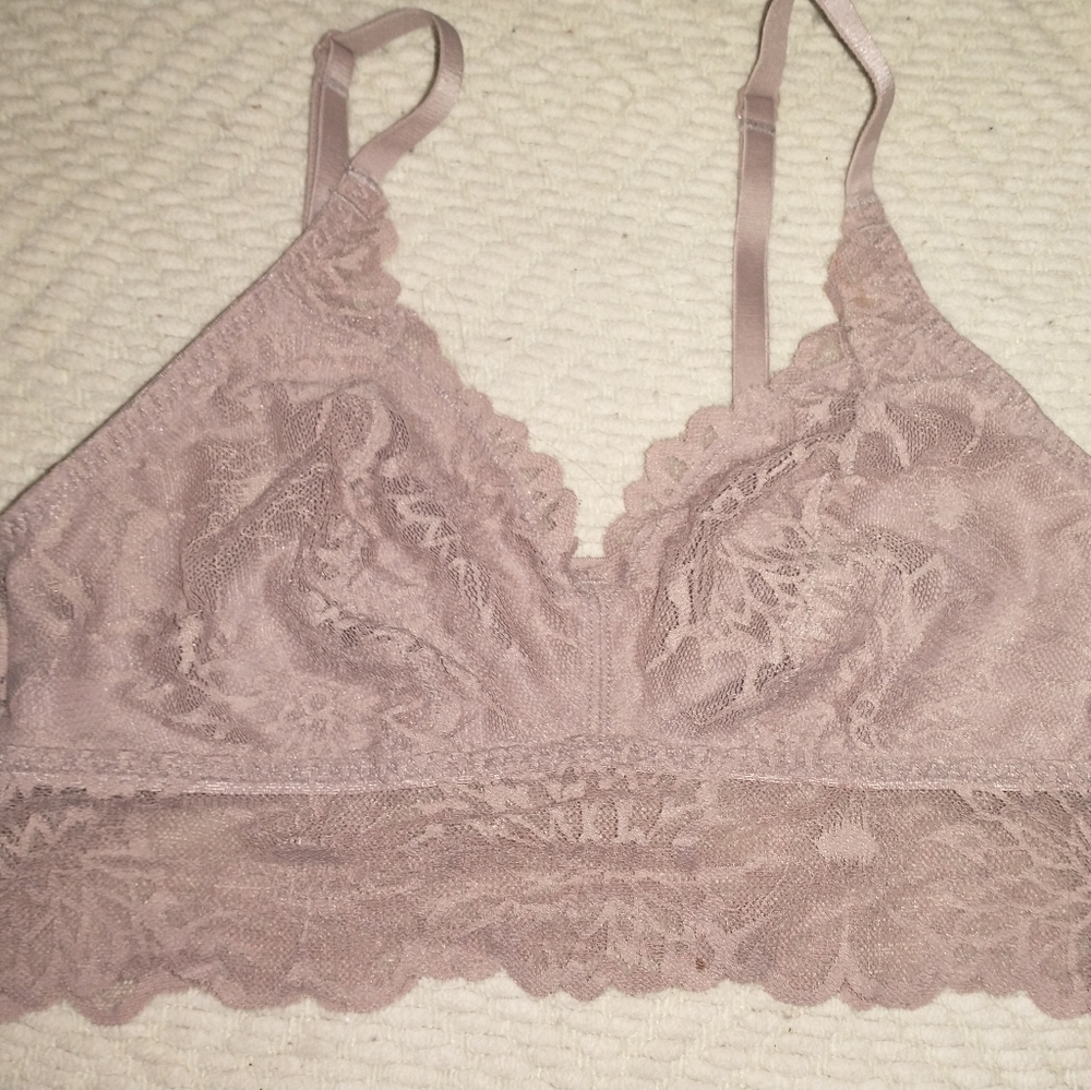 PINK small lace bralette